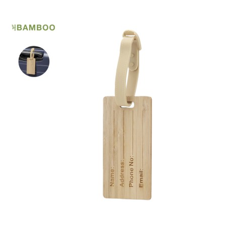Bamboo Luggage Tag